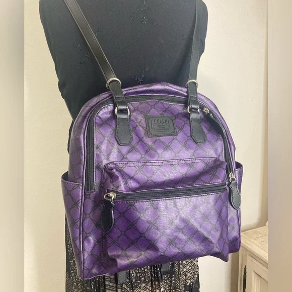 Like new Anna Sui purple faux leather mini backpack - Picture 1 of 9